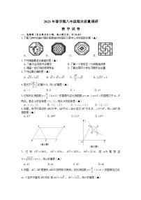 江苏省常州市2022-2023学年八年级下学期期末质量调研数学试题