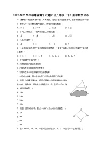 2022-2023学年福建省南平市建阳区八年级（下）期中数学试卷（含解析）