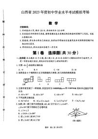 2023年山西省晋中市部分学校初中学业水平考试模拟数学试题