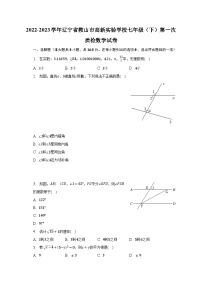 2022-2023学年辽宁省鞍山市高新实验学校七年级（下）第一次质检数学试卷（含解析）