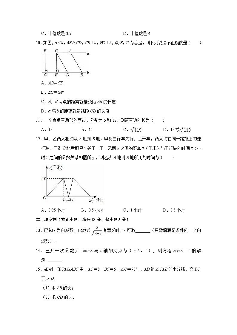 2022-2023学年人教新版八年级下册数学期末复习试卷(含答案)02