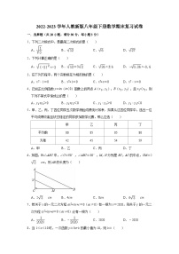 2022-2023学年人教新版八年级下册数学期末复习试卷2(含解析)