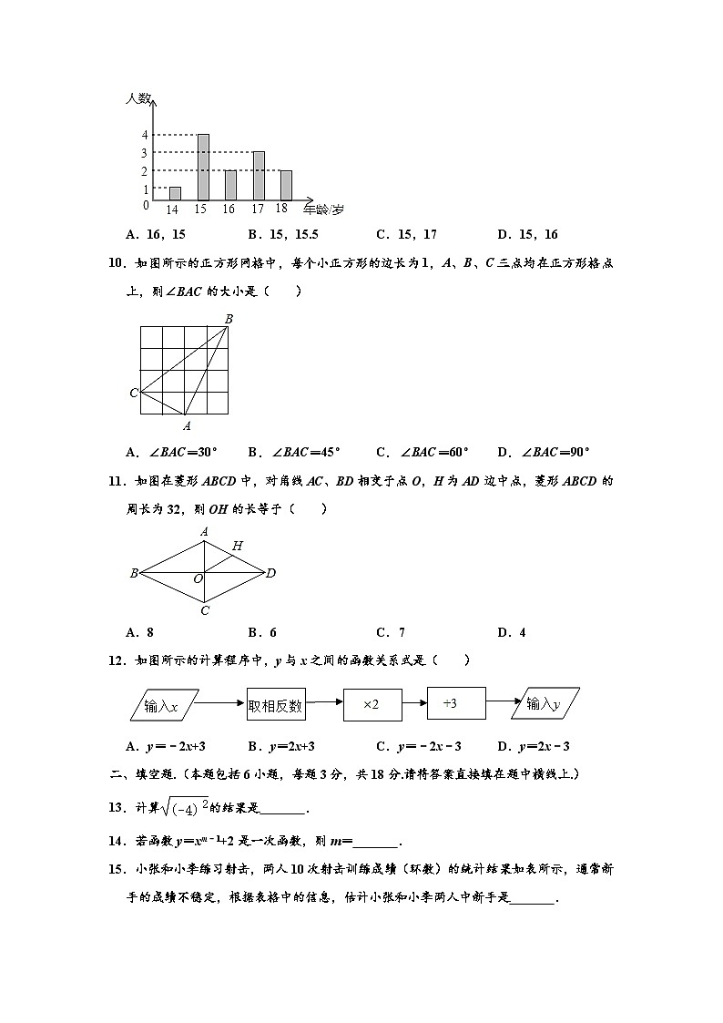 2022-2023学年天津市部分区八年级下学期期末数学试卷 （解析版）02