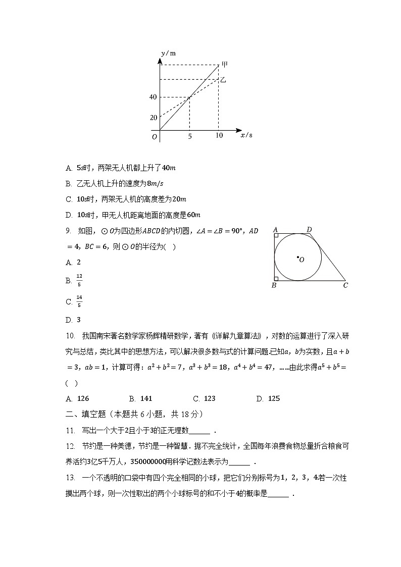 2023年湖北省武汉市江岸区中考数学一模试卷（含解析）第2页