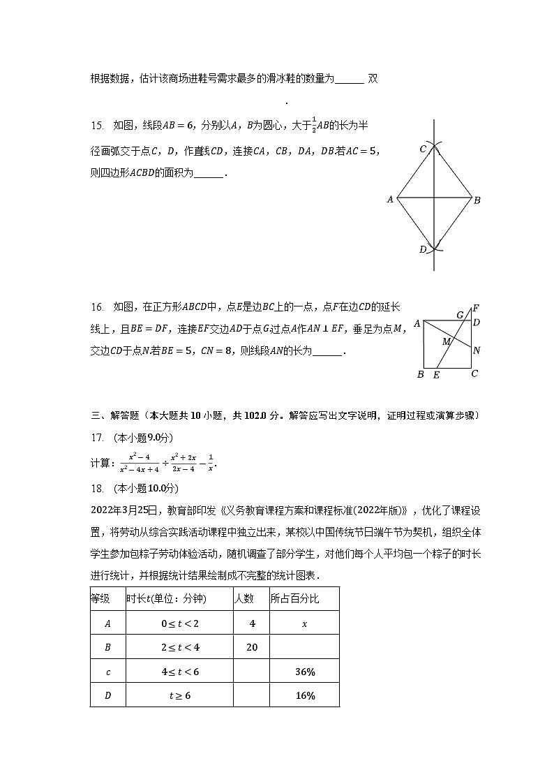 2023年辽宁省大连市沙河口区格致中学中考数学模拟试卷(含答案)03