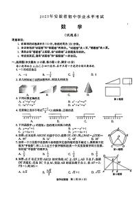 2023年安徽省中考数学真题