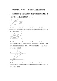 七年级下册1.1平行线优秀课后作业题