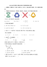 2022-2023学年度第二学期山东济南八年级期末数学复习试题