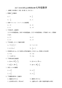 七年级数学上期末试卷-2