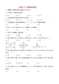 八年级(下)期末数学试卷