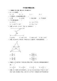 中考数学模拟试卷