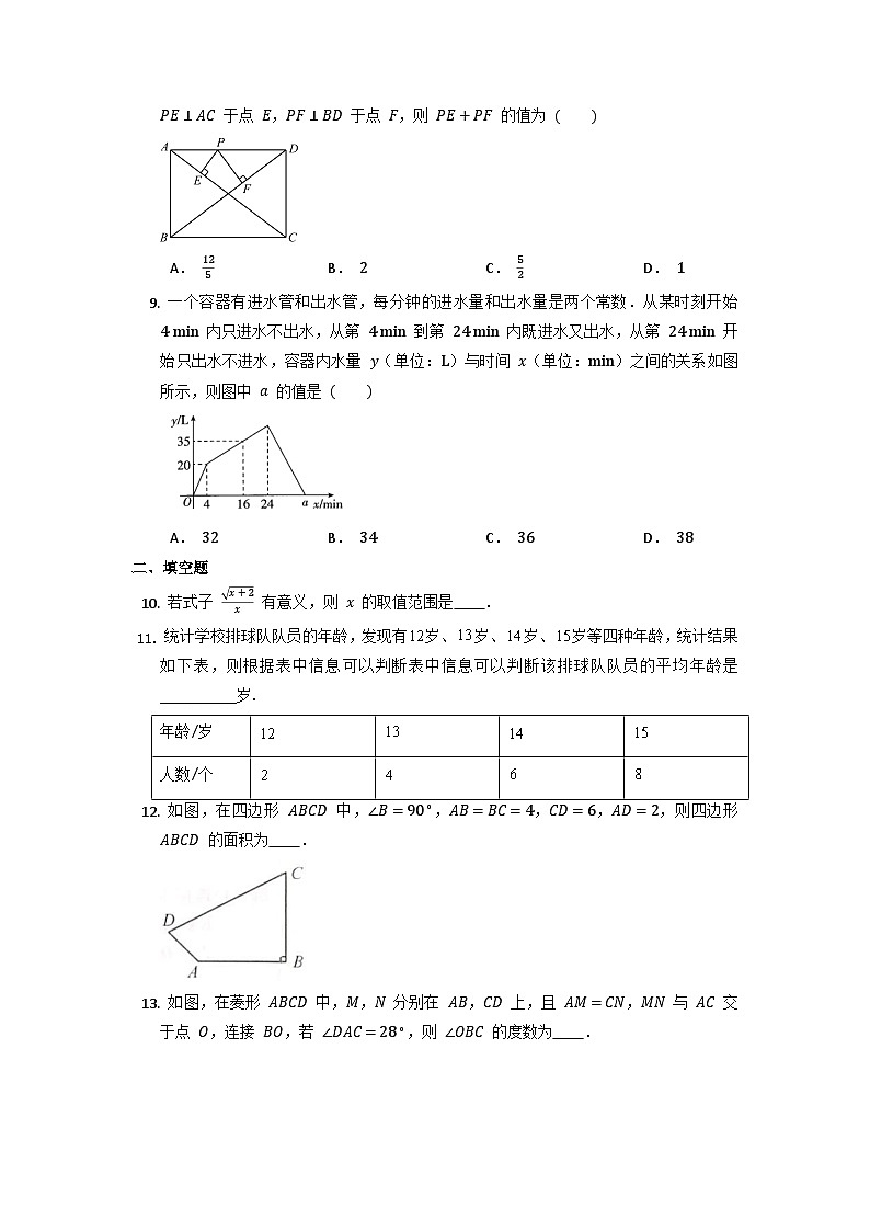 2022-2023学年八年级下学期人教版数学期末复习试卷3第2页