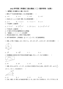 2023年广东省广州市第一一三中学中考三模数学试题(含答案)