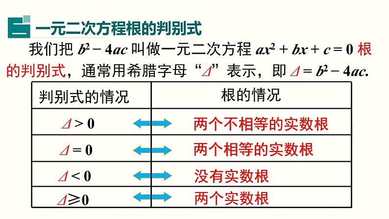 21.2.2 公式法 人教版数学九年级上册课件07