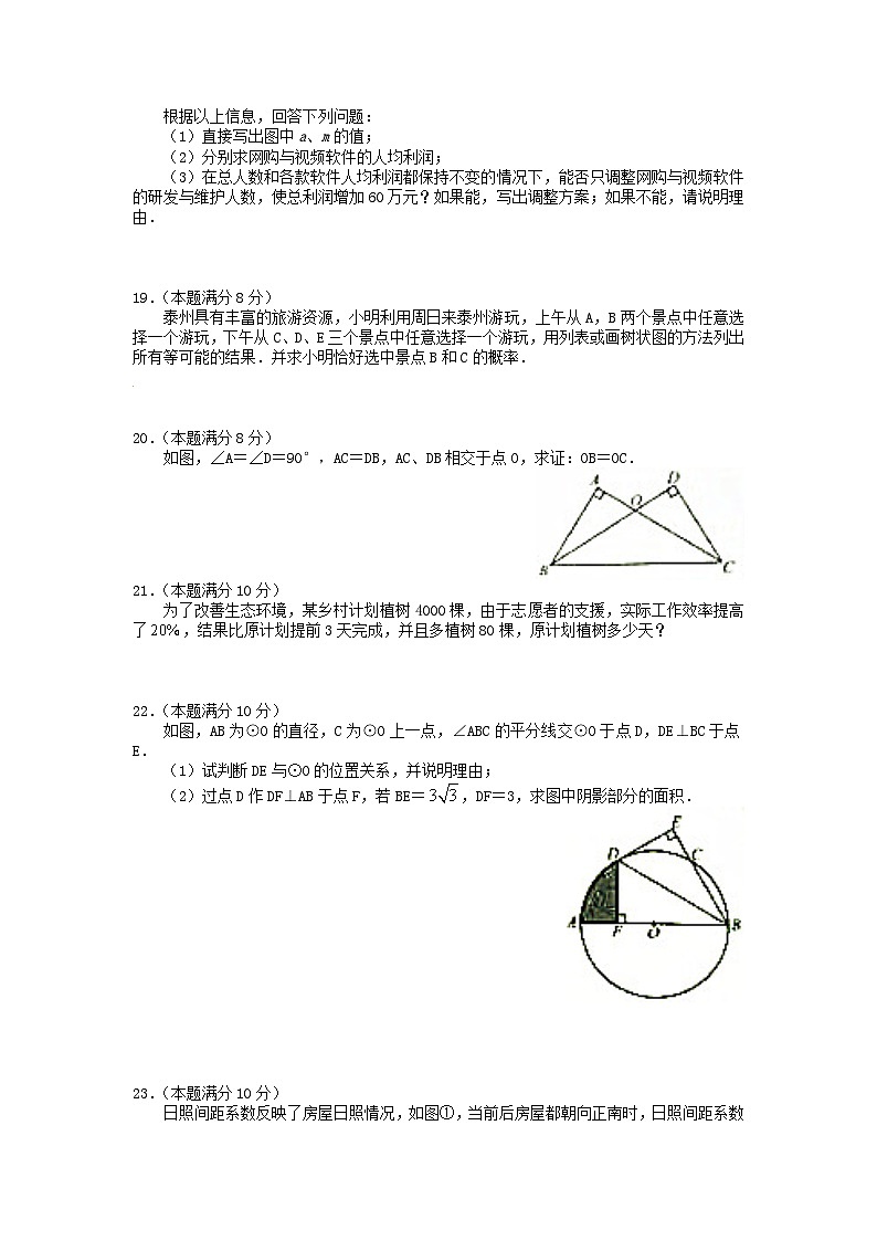 _2018年江苏泰州中考数学真题及答案03