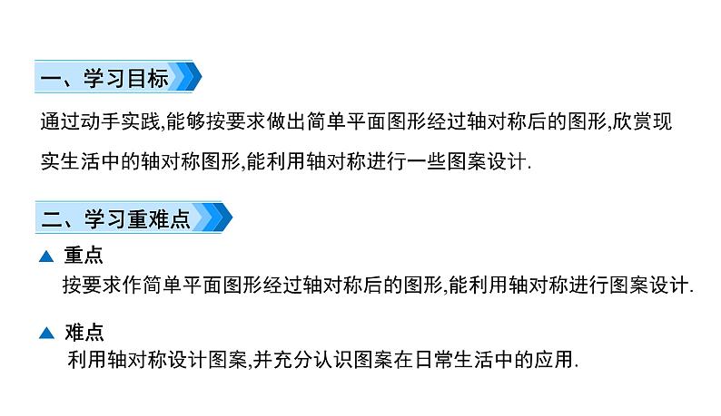 初中数学北师版七年级下册教学课件 第5章  生活中的轴对称 5课题　利用轴对称进行设计02