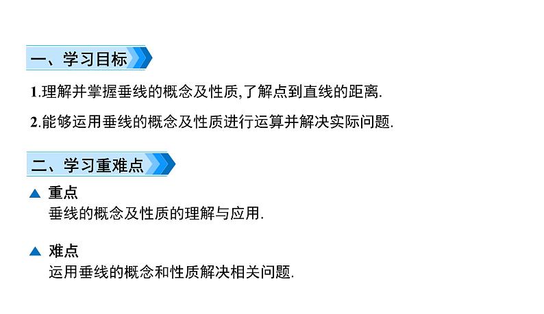 初中数学北师版七年级下册教学课件 第2章  相交线与平行线 2课题　垂线及其性质第2页