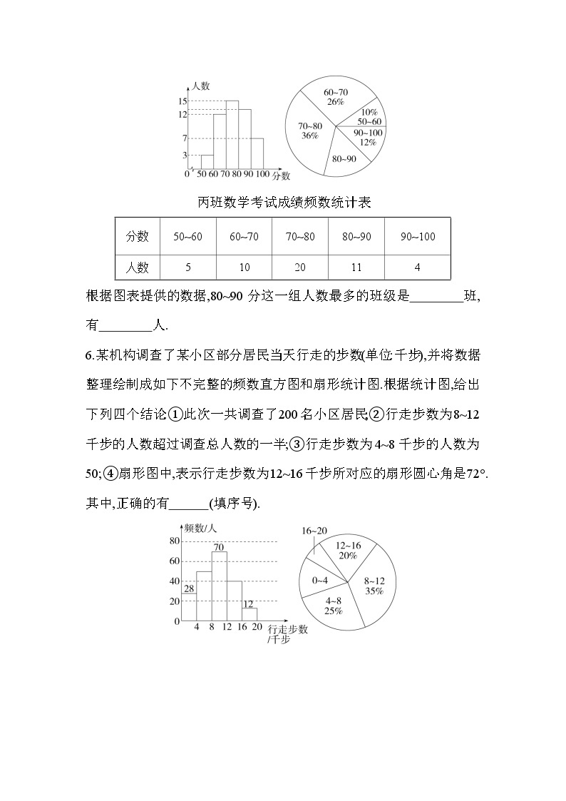 6.5 频数直方图 浙教版数学七年级下册同步练习(含解析)03