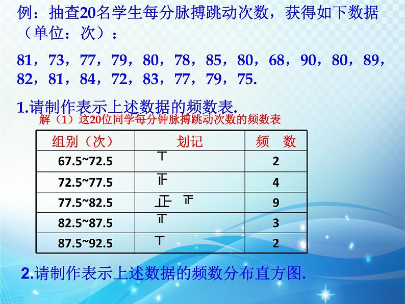 6.5 频数直方图 浙教版数学七年级下册教学课件07