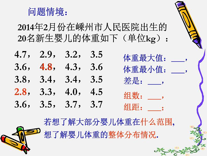 6.5 频数直方图(1) 浙教版数学七年级下册课件04