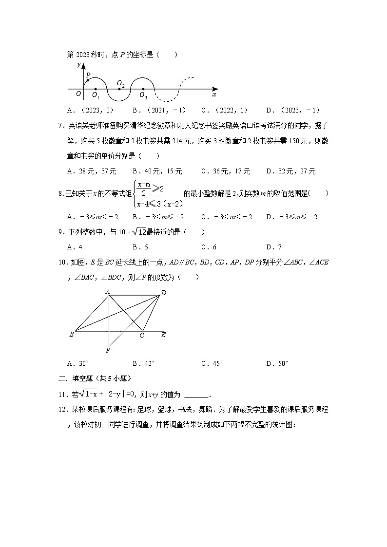 人教版七年级数学下期末质量检测题第2页
