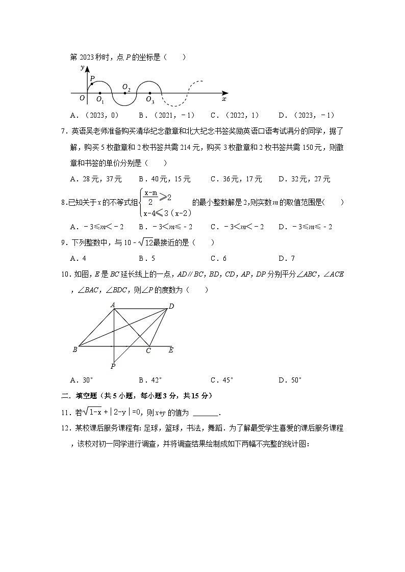 人教版七年级数学下期末质量检测题一第2页