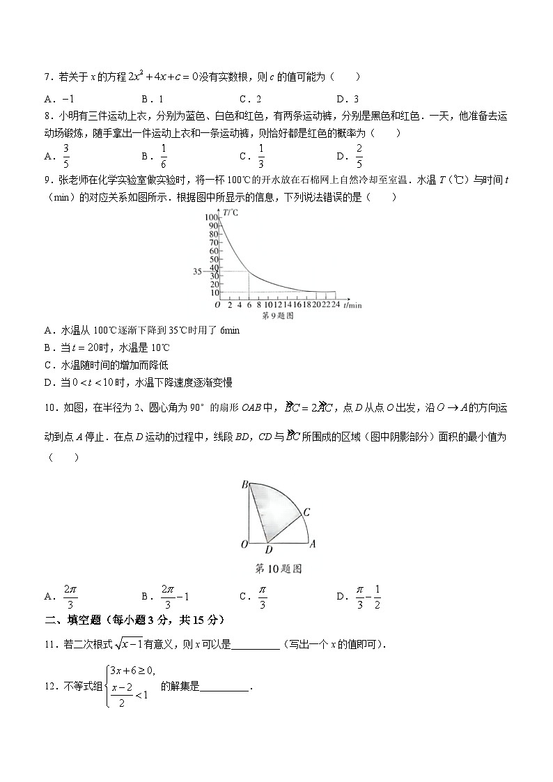 2023年河南省洛阳市宜阳县中考三模数学试题（含答案）02