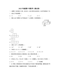 2023年新疆中考数学三模试卷（含解析）