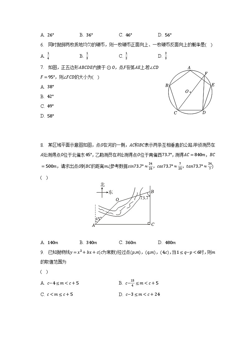 2023年福建省泉州重点中学中考数学适应性试卷（6月份）02