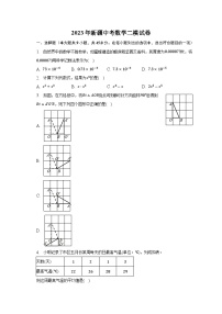 2023年新疆中考数学二模试卷+