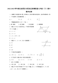 湖北省武汉市武昌区拼搏联盟2022-2023学年下学期七年级期中数学试卷