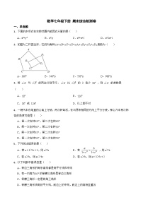 初中数学七年级下册期末考试模拟卷