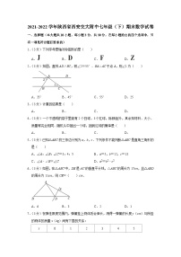 2021-2022学年陕西省西安交大附中七年级（下）期末数学试卷