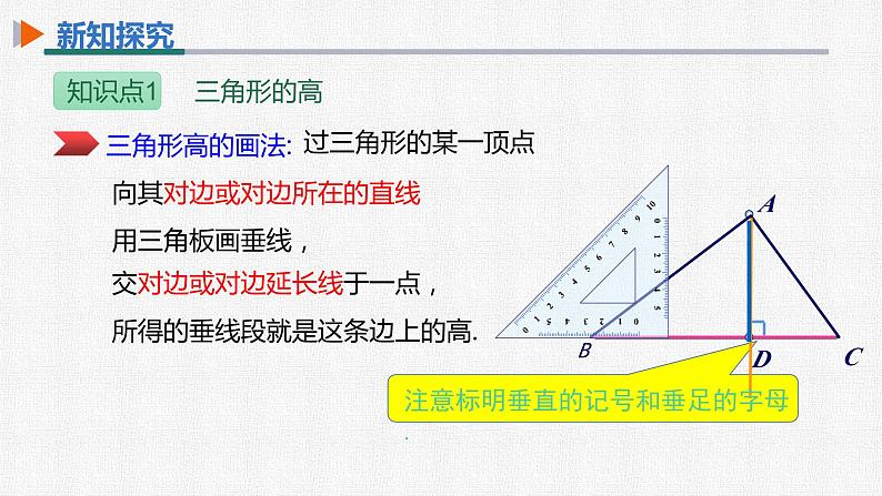 11.1.2 三角形的高、中线和角平分线 人教版数学八年级上册精选课件06