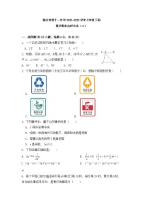 重庆市第十一中学2022-2023学年七年级下册数学期末定时作业（三）