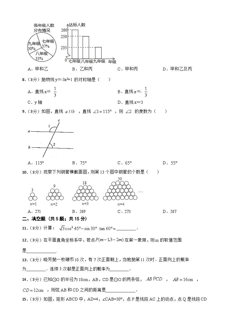 2023年河南省中考数学考前热身训练（五）02