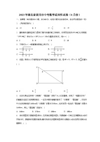 2023年湖北省黄冈市中考数学适应性试卷（6月份）-普通用卷