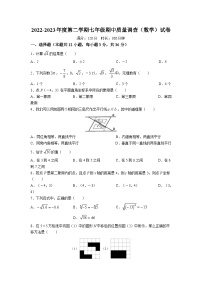 天津市重点学校2022-2023学年七年级下学期期中数学试题（无答案）