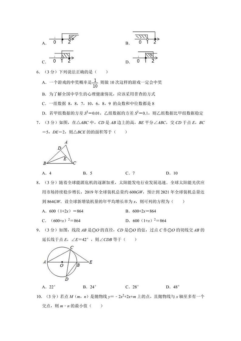 2023长沙中考数学模拟金卷六第2页
