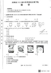 2023年河南省濮阳市南乐县三模数学试题