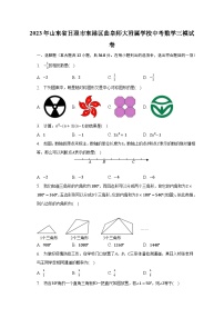 2023年山东省日照市东港区曲阜师大附属学校中考数学三模试卷（含解析）