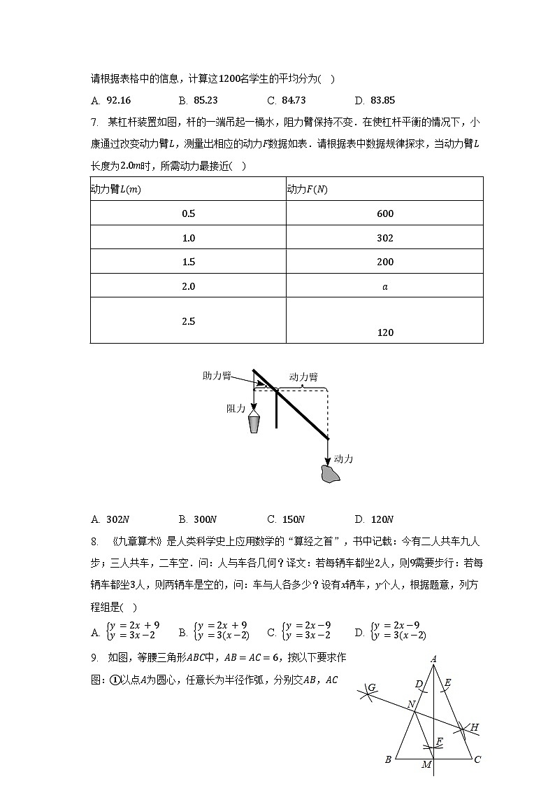 2023年河南省商丘市梁园区李庄一中中考数学四模试卷（含解析）第2页