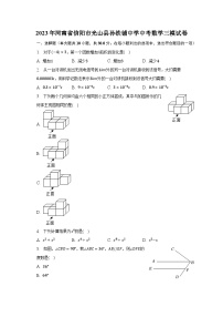 2023年河南省信阳市光山县孙铁铺中学中考数学三模试卷（含解析）