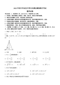 2023年河北省张家口市桥西区中考三模数学试题（含答案）