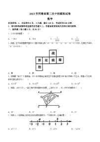 2023年河南省新乡市获嘉县中考三模数学试题（含答案）