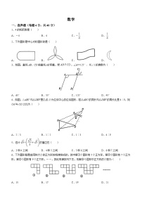 2023年重庆市渝中区巴蜀中学校中考三模数学试题（含答案）