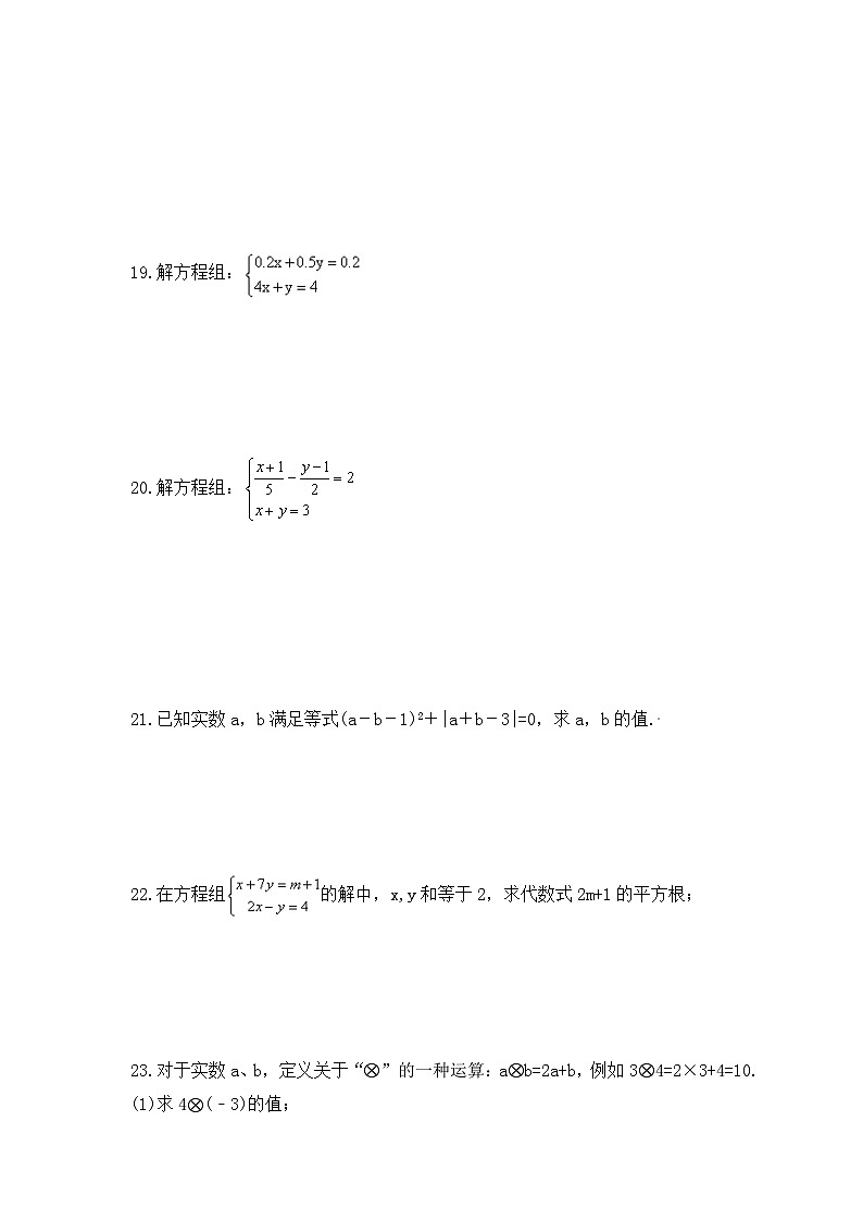 2024年中考数学一轮复习《二元一次方程组》考点课时精炼(含答案)第3页