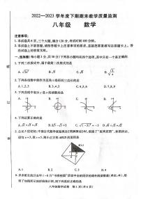 河南省信阳市固始县2022-2023学年八年级下学期6月期末数学试题