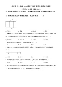 2023年北京市十一学校中考模拟数学试题（无答案）