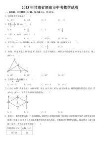 2023年甘肃省酒泉市中考数学试卷【附参考答案】